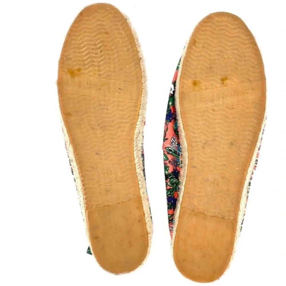 Soludos Floral Print Slip On Espadrilles Size 9.5 Summer Vacation Pool Tropical